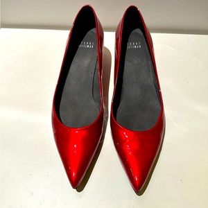 STUART WEITZMAN Patent Leather Kitten Heels
